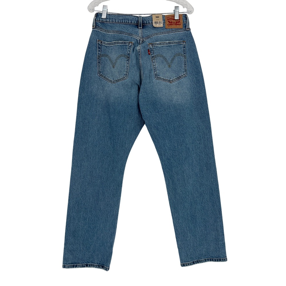 Levis 501 Curve High Rise Straight Leg Button Fly Stretch Jeans Womens 30x30 - Picture 2 of 6